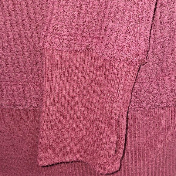 We the Free by Free People Burgundy Dress With Thumb Holes Size Medium - Picture 5 of 10